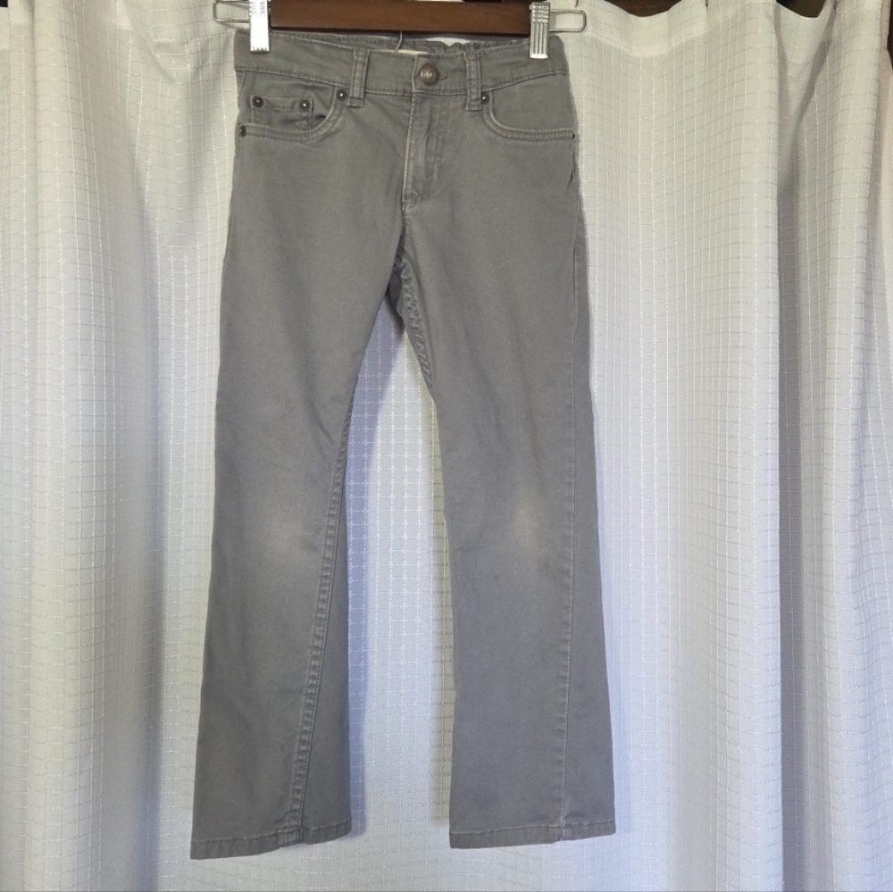 Levi Strauss & Co. Boys Grey 511 Size 7 Regular Pocket Stretch